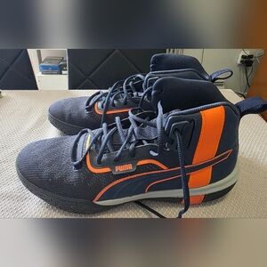 Puma Legacy MM Mens Navy Basketball Shoes